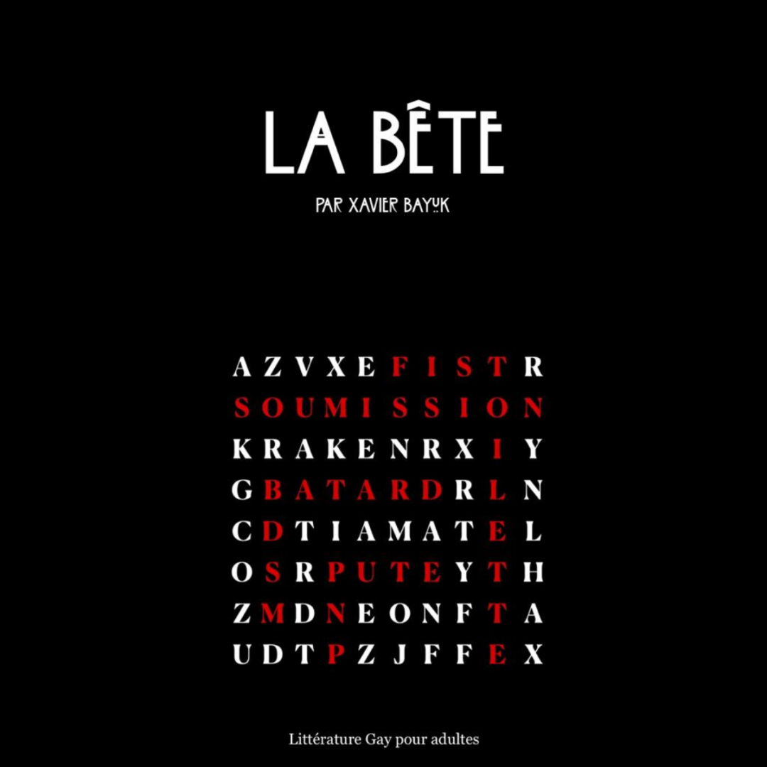 Couverture carrée du roman gay La Bête de Xavier Bayuk.