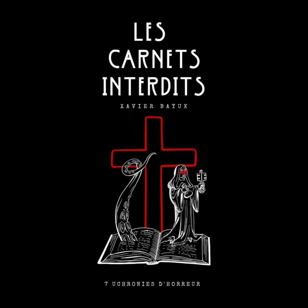 Couverture carrée du recueil Les Carnets Interdits de Xavier Bayuk.